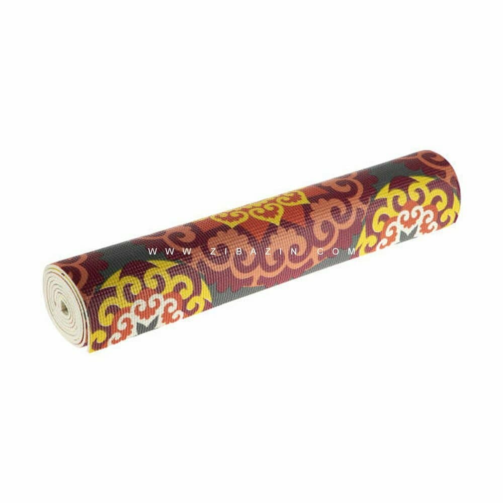 مت یوگا و پیلاتس PVC طرحدار ۵ میل + کاور رایگان : کد ۲
