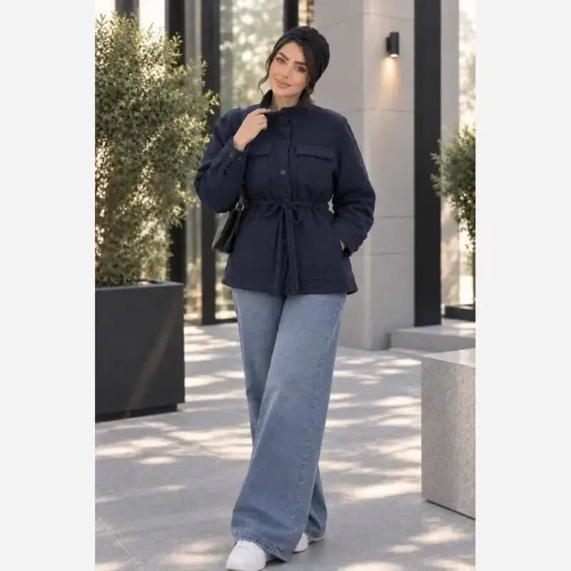پالتو بالاتنه شال دار کمرگت فوتر — تصویر ۳