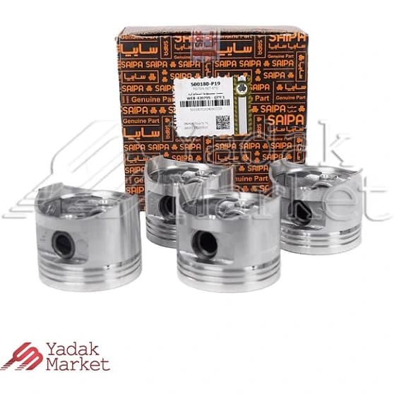 ست پیستون STD ست 4 تایی شرکتی سایپا یدک کد 500180 مناسب برای پراید 151