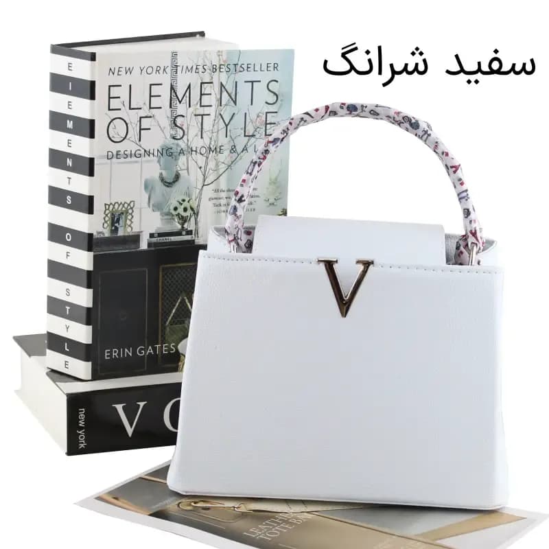 کیف زنانه چرم مصنوعی دستی و دوشی رسمی و مجلسی — تصویر ۷