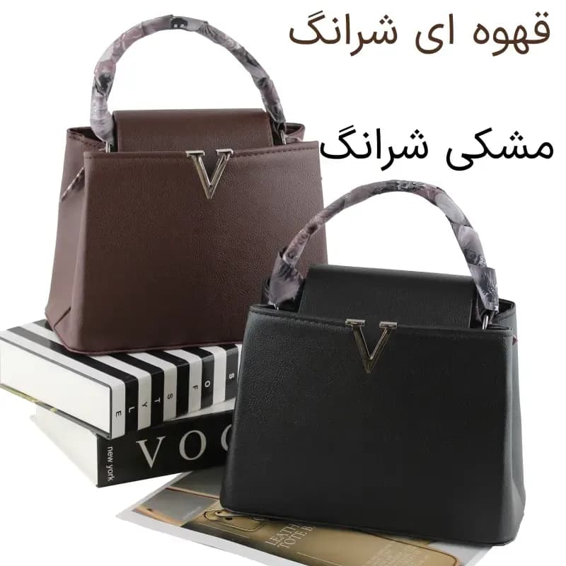 کیف زنانه چرم مصنوعی دستی و دوشی رسمی و مجلسی — تصویر ۶