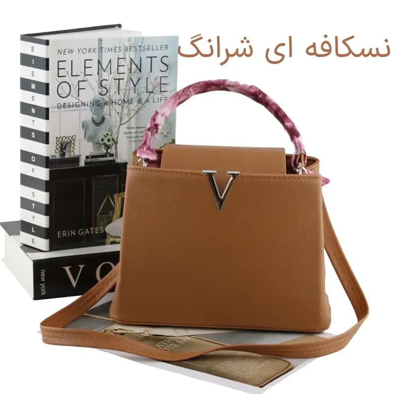 کیف زنانه چرم مصنوعی دستی و دوشی رسمی و مجلسی — تصویر ۸