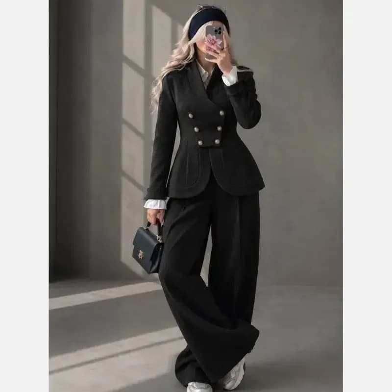 ست کت و شلوار زنانه آنجل جنس توییت سایز 36 تا 50 — تصویر ۸