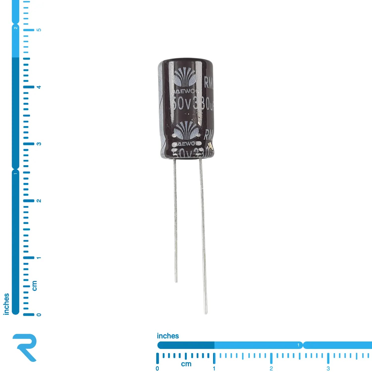 خازن الکترولیت 330 میکرو فاراد 50 ولت DAEWOO کره ای — تصویر ۳