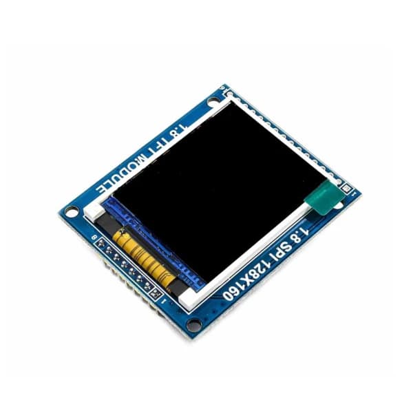 ماژول نمایشگر رنگی 1.8 اینچ TFT LCD دارای ارتباط SPI و درایور ST7735R