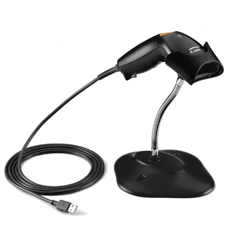 بارکدخوان تک بعدی باسیم همراه پایه نگهدارنده Zebra Symbol LS1203