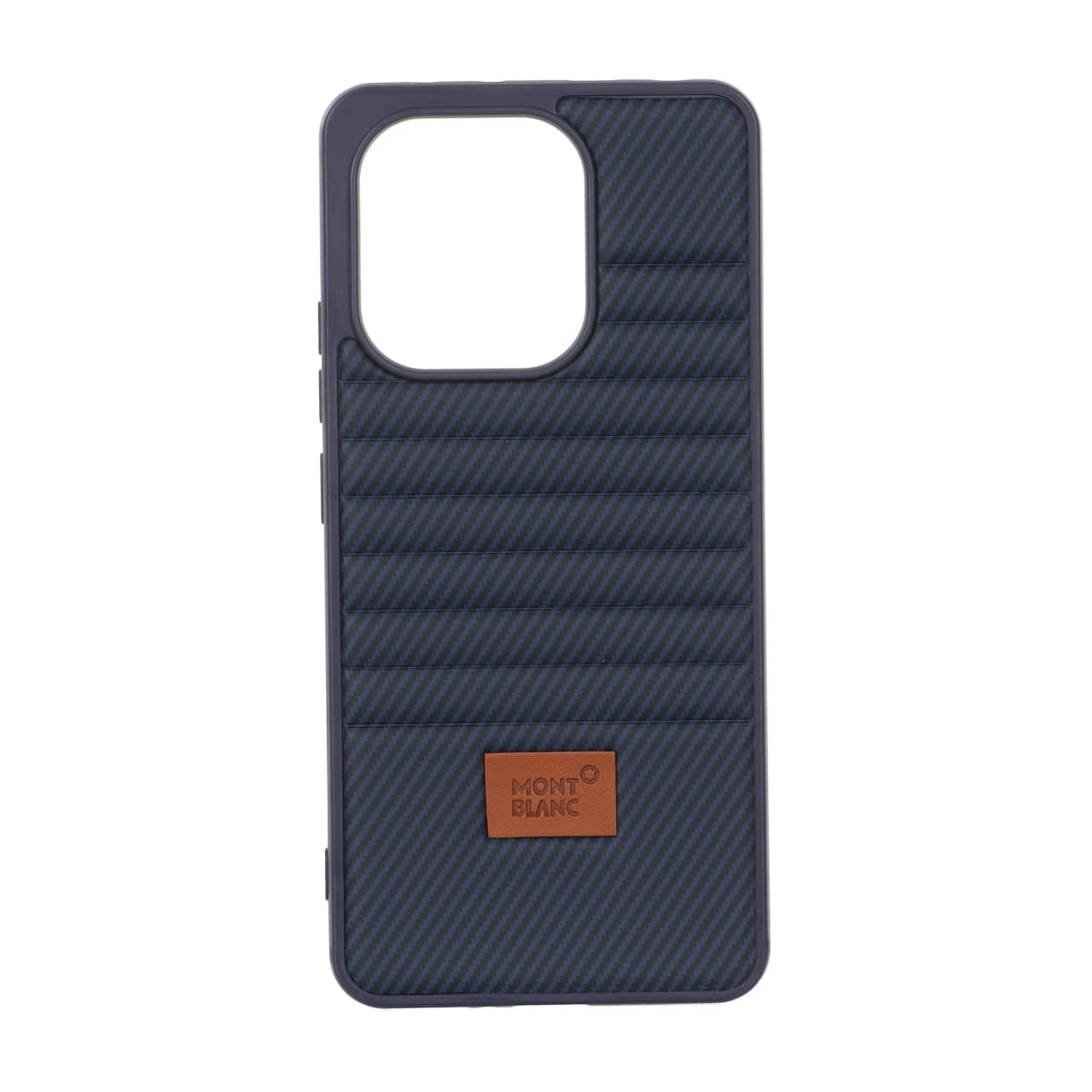 قاب Mont Blanc پافری طرح هاشور Xiaomi Redmi Note 13 4G – سرمه ای