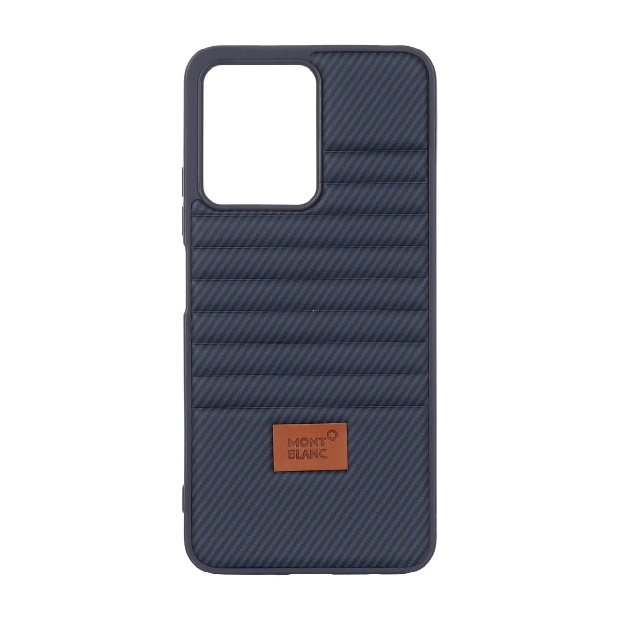 قاب Mont Blanc پافری طرح هاشور Xiaomi Redmi Note 12 4G – سرمه ای