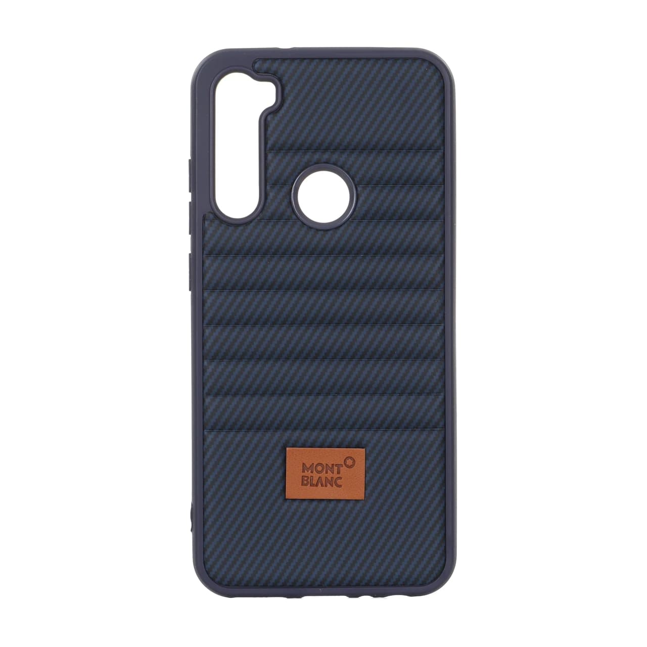 قاب Mont Blanc پافری طرح هاشور Xiaomi Redmi Note 8 – سرمه ای