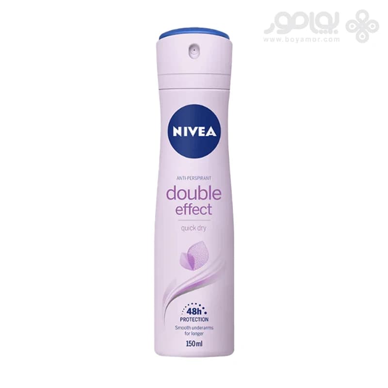 اسپری دئودورانت زنانه نیوا DOUBLE EFFECT حجم 150 میل