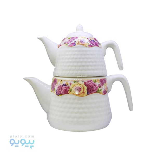 ست کتری و قوری چینی طرح گل عمده و کارتنی