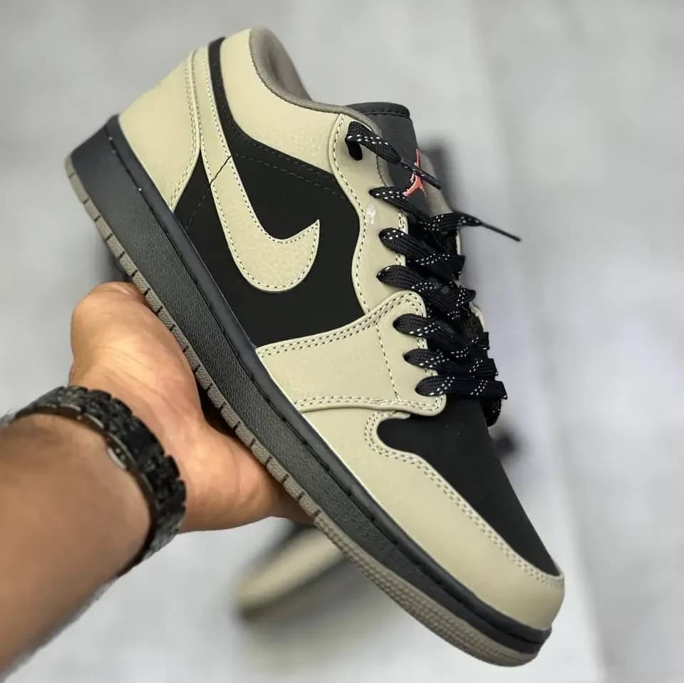 جردن وان لو قهوه ای مشکی وارداتی | Air Jordan 1 Low