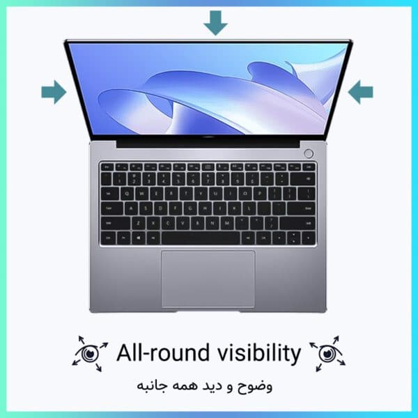 گلس لپ تاپ مایکروسافت Surface Laptop 2 مدل نانو هیدروژل مات برند راک اسپیس — تصویر ۳