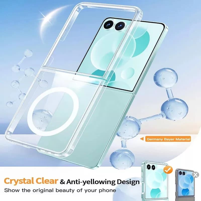 کاور آکادا مدل Magclear مناسب برای گوشی موبایل سامسونگ Galaxy Z Flip 7 — تصویر ۲