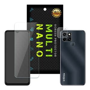محافظ صفحه نمایش مولتی نانو مدل X-S1L مناسب برای گوشی موبایل اینفینیکس Smart 6 به همراه محافظ لنز دوربین