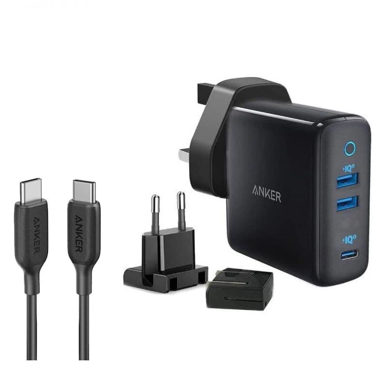 شارژر دیواری انکر مدل 65W A2033 به همراه کابل USB-C