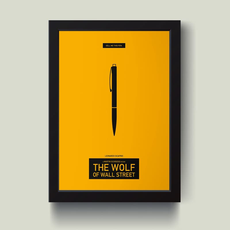 تابلو مدل Wolf of the Wallstreet کدS2618-b