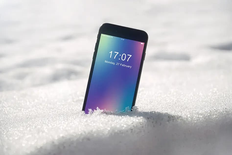 موکاپ موبایل آیفون در دست به صورت لایه باز برای فتوشاپ — تصویر ۵