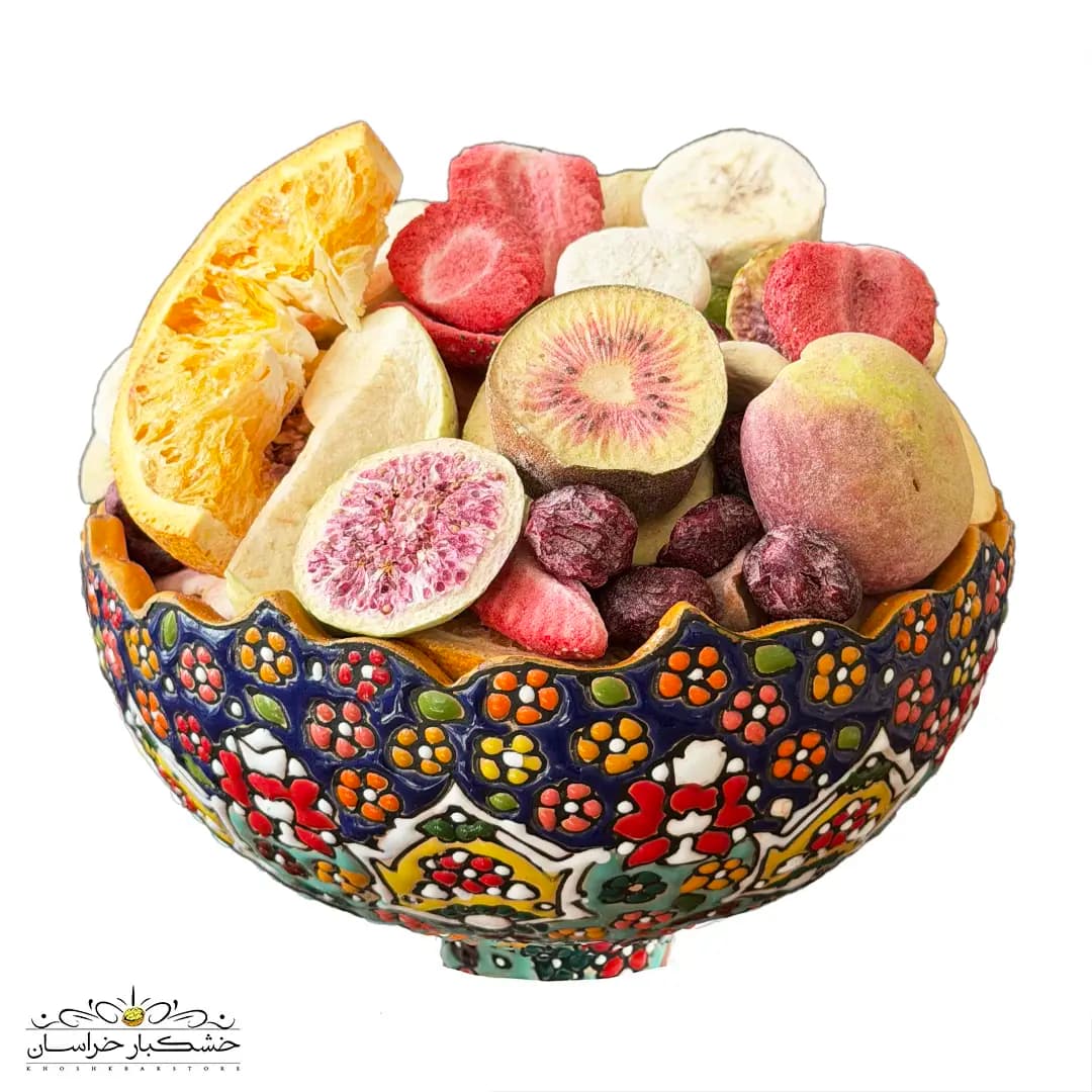 مخلوط میوه خشک پفکی فریز درایر