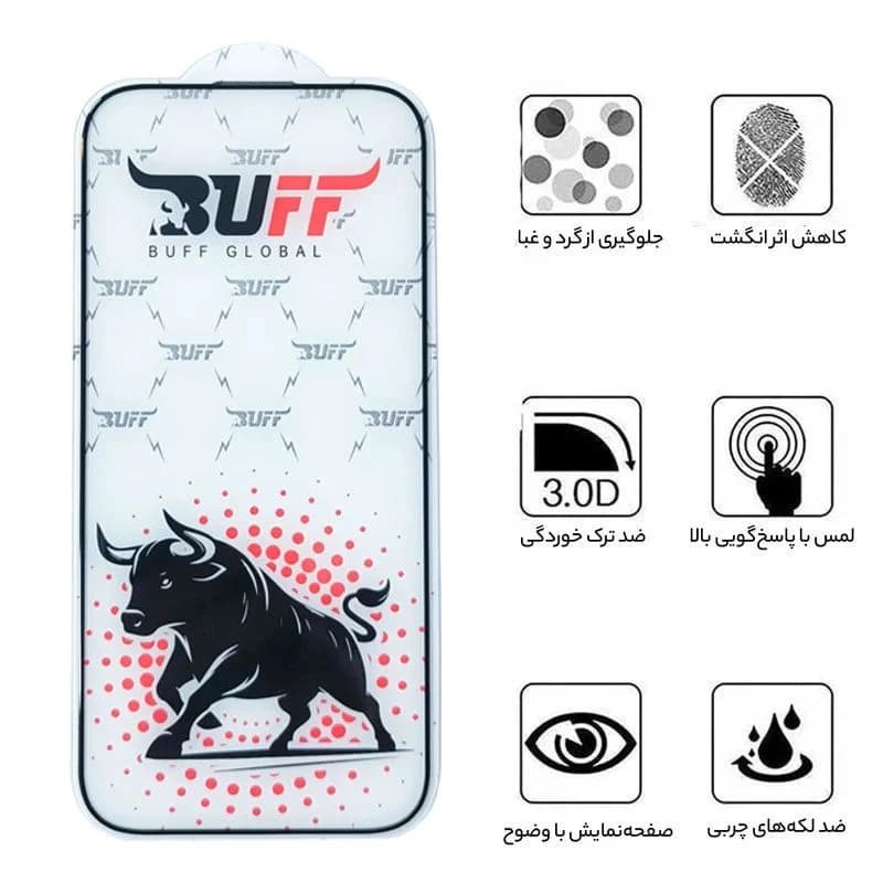 گلس بوف مدل Black Fighter-Guarantee مناسب برای گوشی موبایل اپل iPhone 18 Pro/17 Pro/17 /16 Pro — تصویر ۴