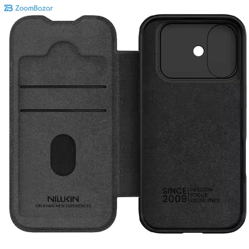 کیف کلاسوری نیلکین مدل Qin Pro Leather مناسب برای گوشی موبایل اپل iPhone 17 — تصویر ۲
