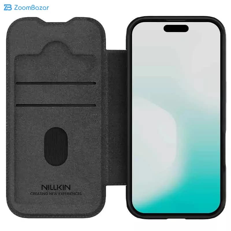 کیف کلاسوری نیلکین مدل Qin Pro Leather مناسب برای گوشی موبایل اپل iPhone 17 — تصویر ۷