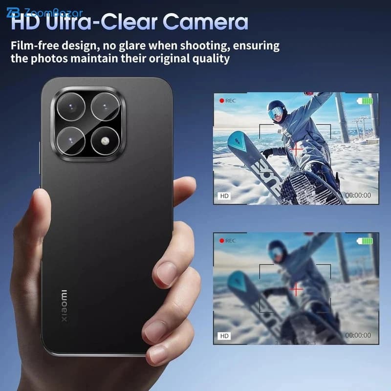 محافظ لنز دوربین شیشه‌ای اپیکوی مدل 3D-Power مناسب برای گوشی موبایل شیائومی 15T — تصویر ۵