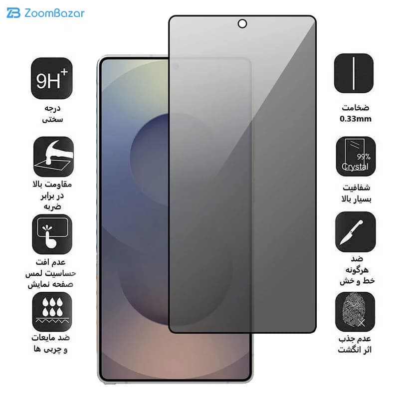 گلس پرایوسی اپیکوی مدل PRI Sight مناسب برای گوشی موبایل سامسونگ Galaxy S26 Ultra — تصویر ۳