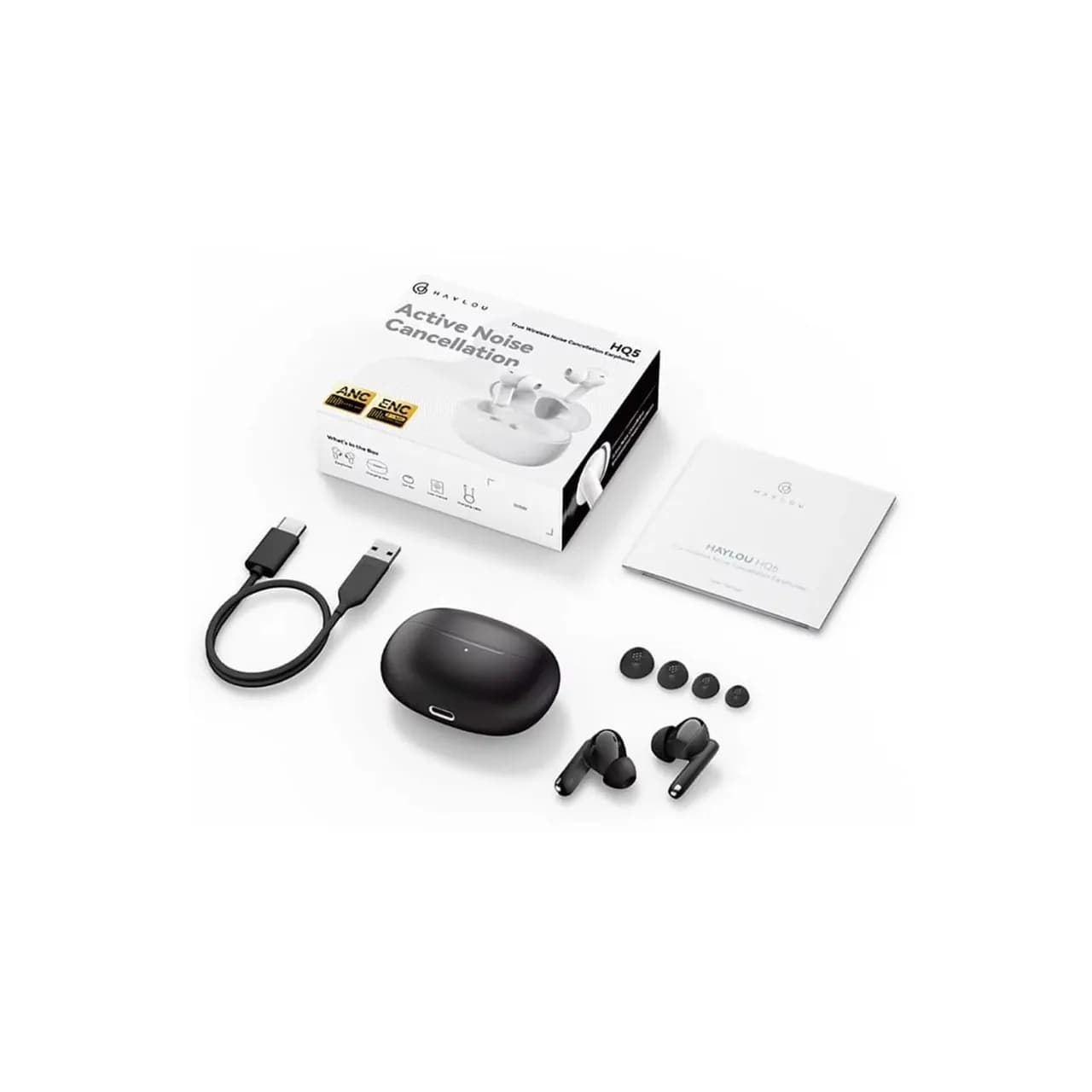 ایرفون بی سیم Haylou مدل HQ5 T020 ANC+ENC — تصویر ۴