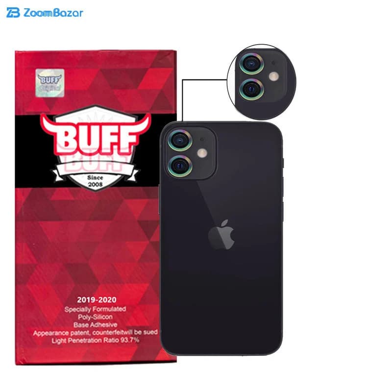 محافظ لنز دوربین بوف مدل CLRfilm مناسب برای گوشی موبایل اپل iphone 12 mini — تصویر ۳
