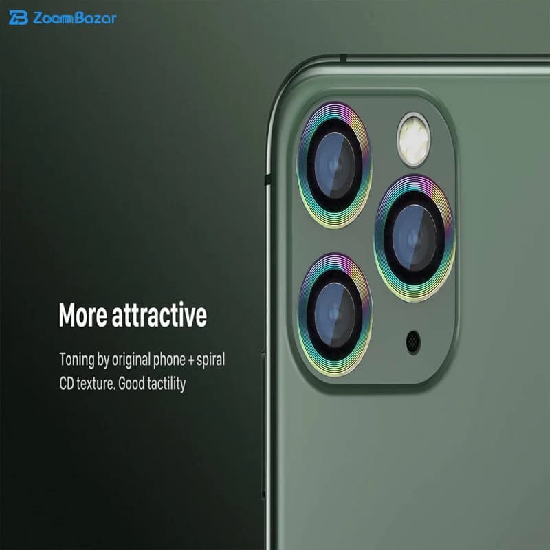 محافظ لنز دوربین بوف مدل CLRfilm مناسب برای گوشی موبایل اپل iphone 11 Pro — تصویر ۵
