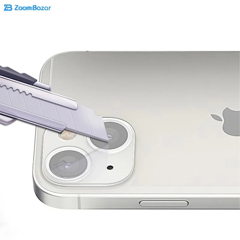 محافظ لنز دوربین بوف مدل Clear-G مناسب برای گوشی موبایل اپل Iphone 13 /13 Mini — تصویر ۷