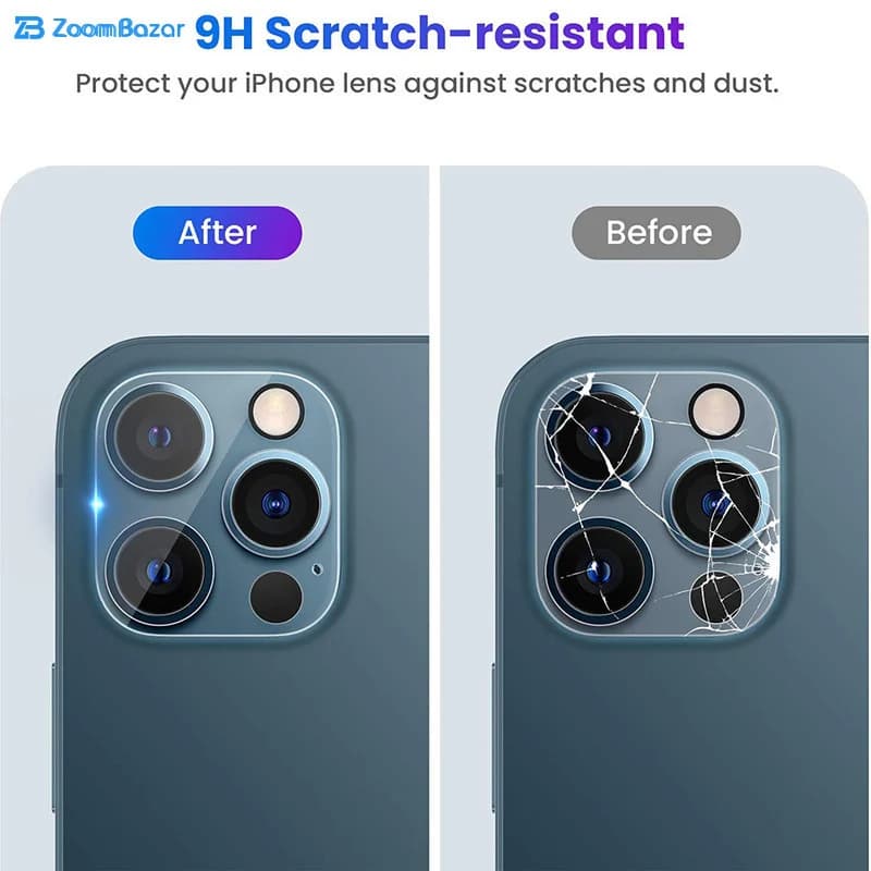 محافظ لنز دوربین بوف مدل Clear-G مناسب برای گوشی موبایل اپل Iphone 13 Pro Max / 13 Pro — تصویر ۸