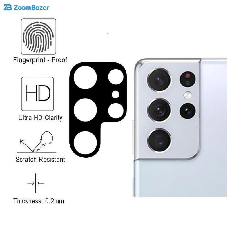 محافظ لنز دوربین بوف مدل 3DPro مناسب برای گوشی موبایل سامسونگ Galaxy S22 Ultra — تصویر ۲
