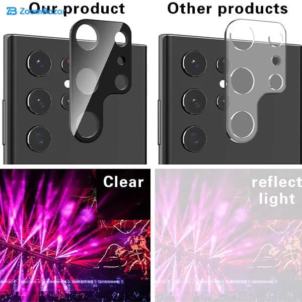 محافظ لنز دوربین بوف مدل 3DPro مناسب برای گوشی موبایل سامسونگ Galaxy S22 Ultra — تصویر ۶