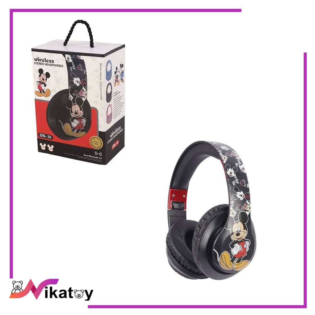 هدفون بلوتوثی مدل DR-36 طرح میکی موس