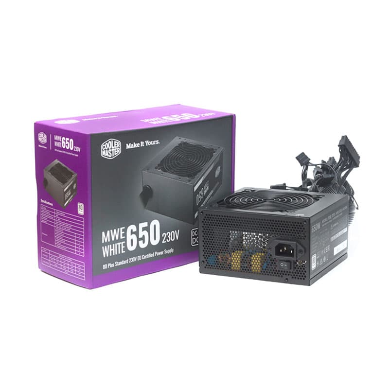 پاور 650 وات کولرمستر Cooler Master MWE White 650W 230V Stock