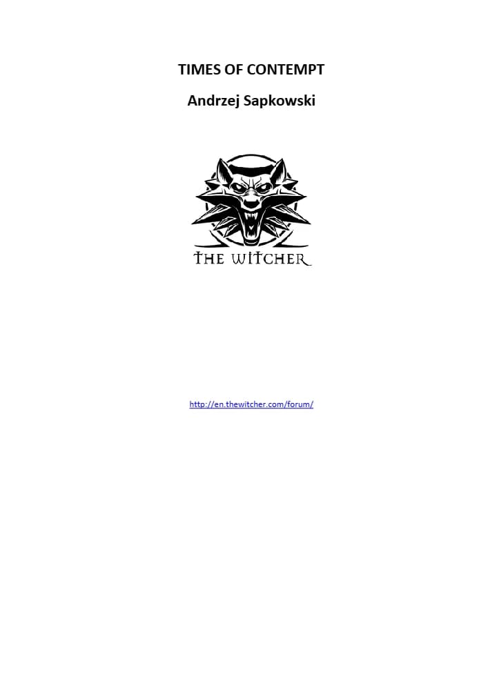 کتاب دوران حقارت ۴ (4 The Times of Contempt) نسخه انگلیسی PDF | آندری ساپکوفسکی