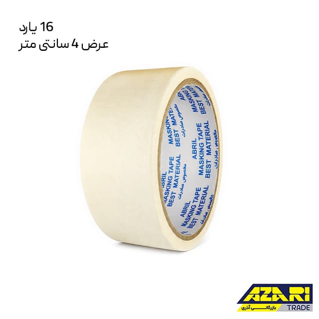 نوار چسب کاغذی آبریل 16 یارد عرض 4 سانتی متر