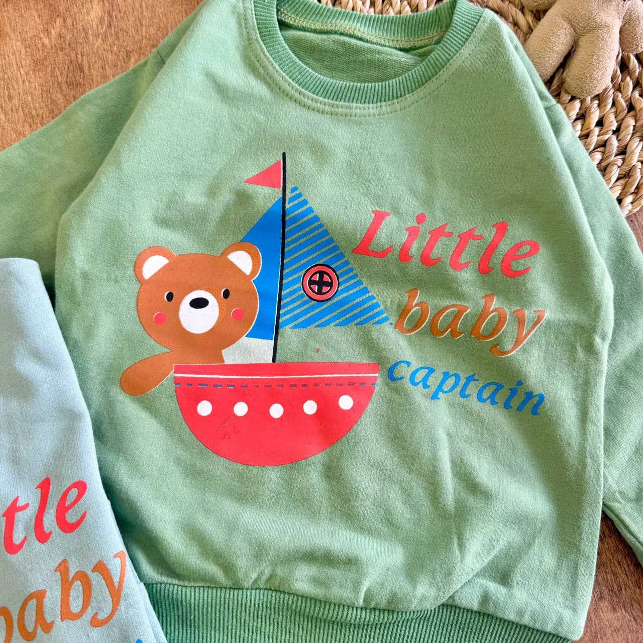 بلوز تک خرس قایق Baby Captain سایز 35 تا 45 کد 7105 — تصویر ۳