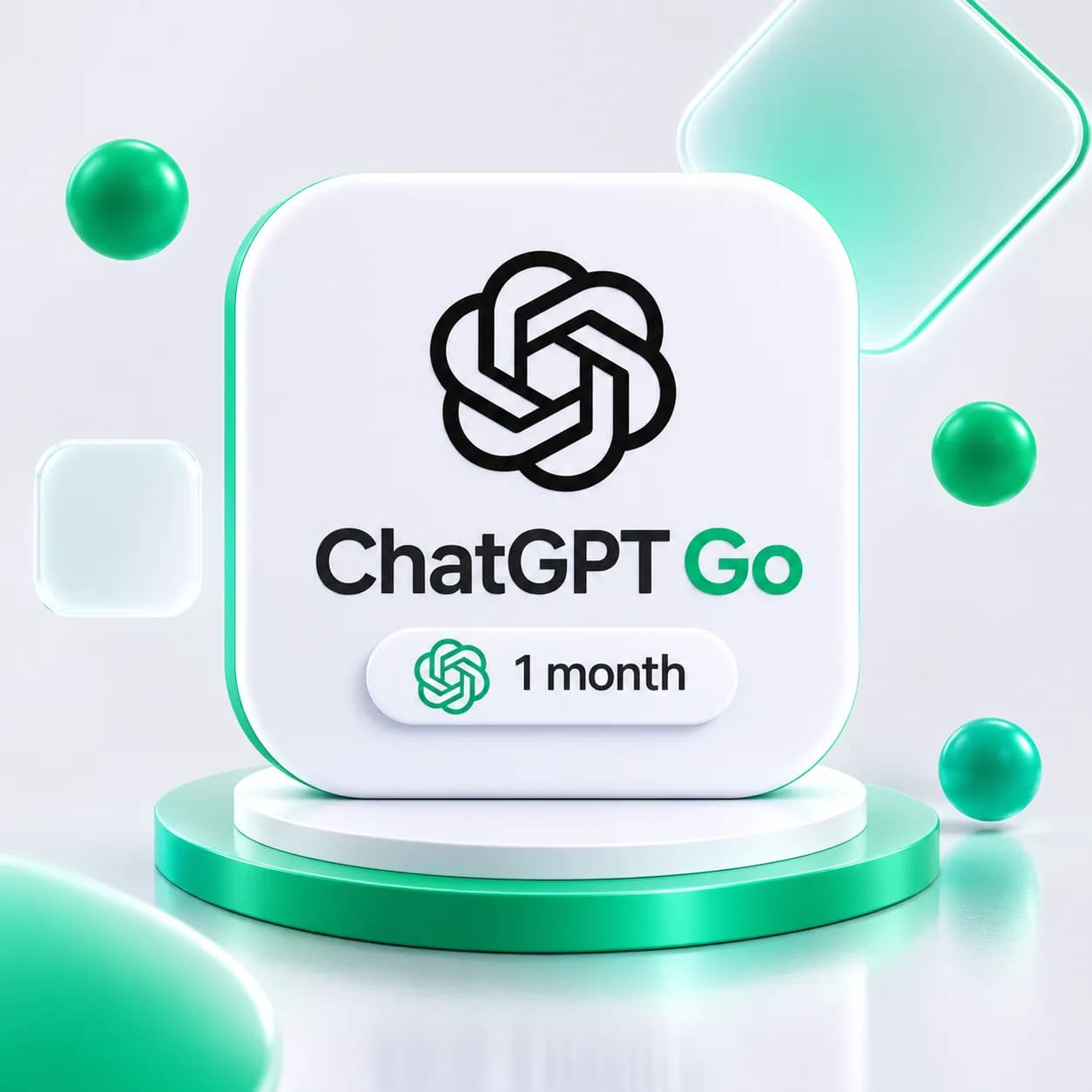 اکانت ChatGPT Go (چت جی پی تی گو) یک‌ماهه