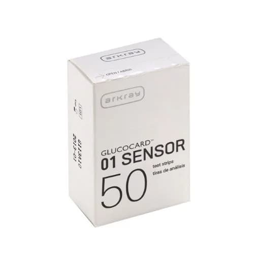 نوار تست قند خون ۰۱ آرکری Glucocard 01 Sensor – بسته ۵۰ عددی