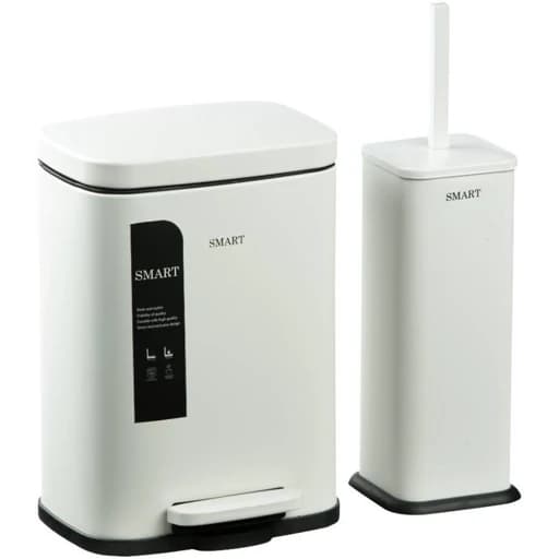 سطل و برس 5 لیتراسمارت رنگ سفید طرح DORA کد 6843-Matt white کامنا مدل 13144372