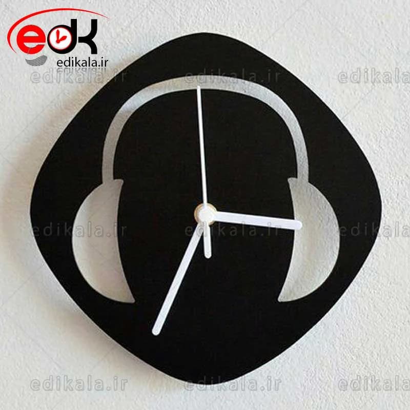 ساعت دیواری فانتزی طرح هدفون در پنج رنگ