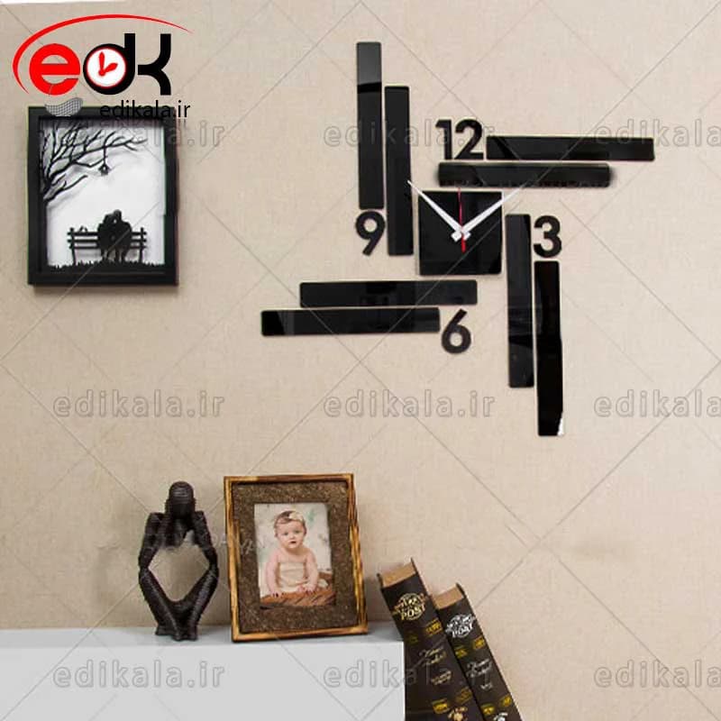 ساعت دیواری فانتزی طرح آرتمیس در رنگ و ابعاد قابل انتخاب