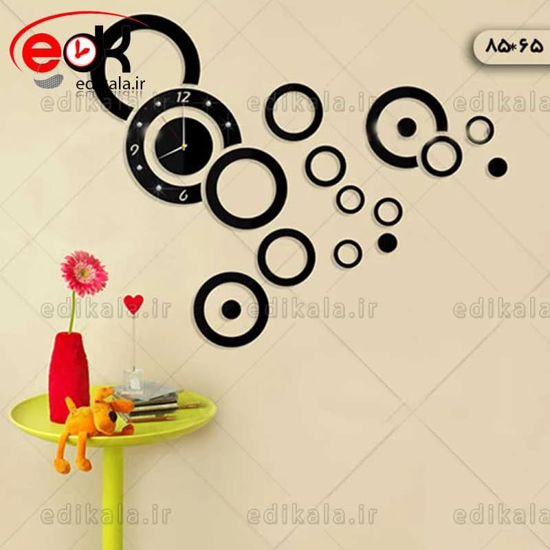 ساعت دیواری فانتزی طرح شباهنگ شماره 2 در پنج رنگ