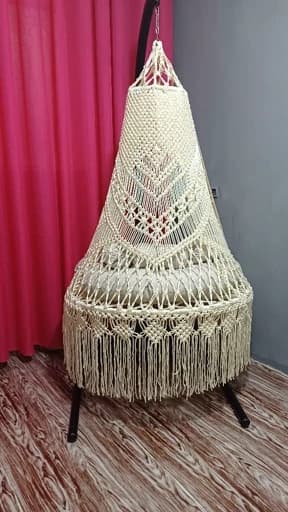 تاب ریلکسی مکرومه بافی مبلمان آپادانا apadana مدل 632655