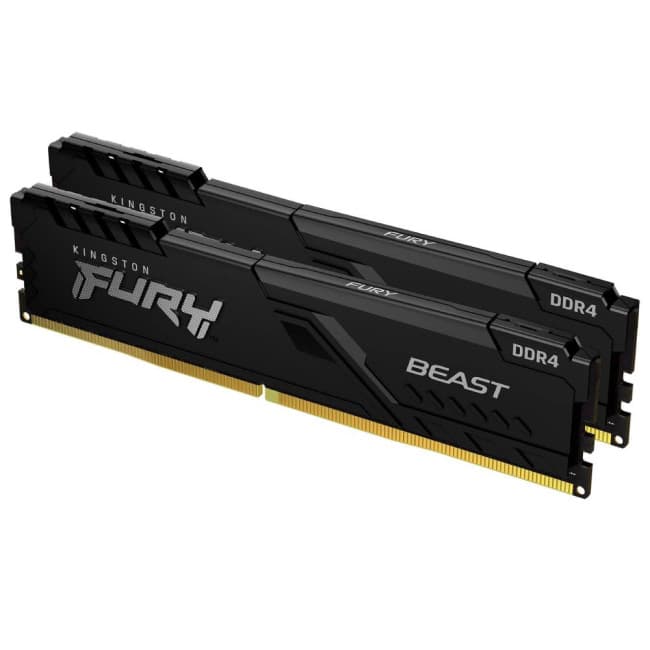 رم کامپیوتر کینگستون RAM KINGSTON FURY BEAST 16GB 3200MHz (8GBX2) CL16 DDR4 DUAL