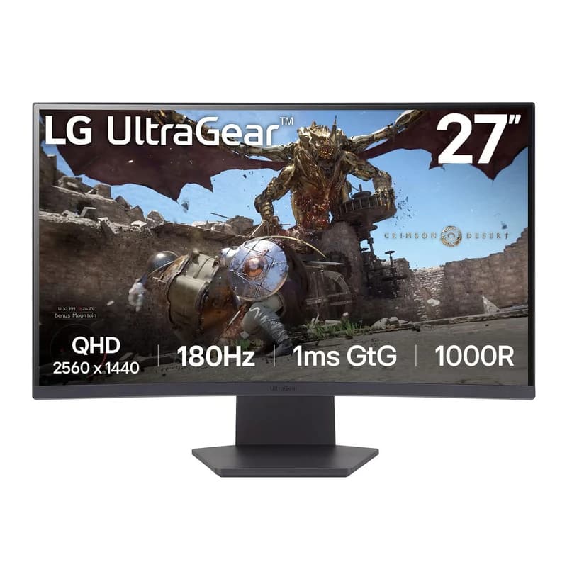 مانیتور 27 اینچ ال جی مدل UltraGear 27GS60QC — تصویر ۴