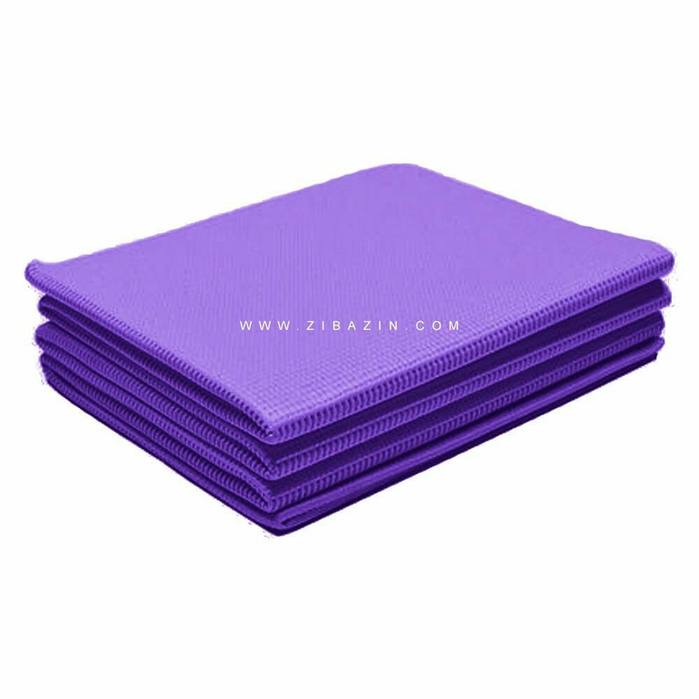 مت یوگا و پیلاتس (PVC) تاشو : بنفش + کیف رایگان